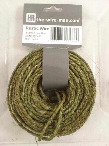 Rustic Wire vert 3-5 mm 22m.